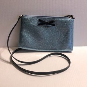 Official Kate Spade Blue Glitter Purse